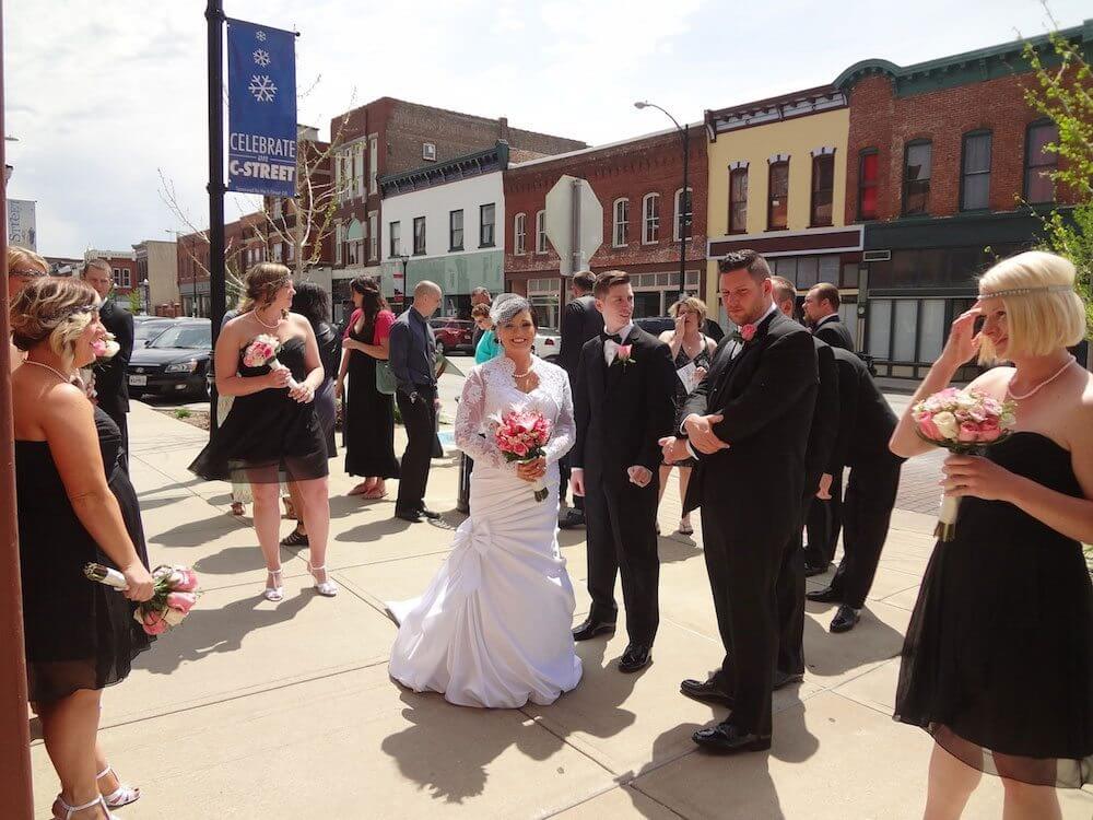 20's inspired wedding on Historic C-Street